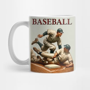 Vintage Baseball Poster Mug